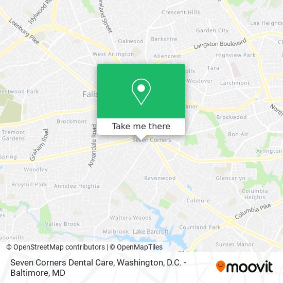 Seven Corners Dental Care map