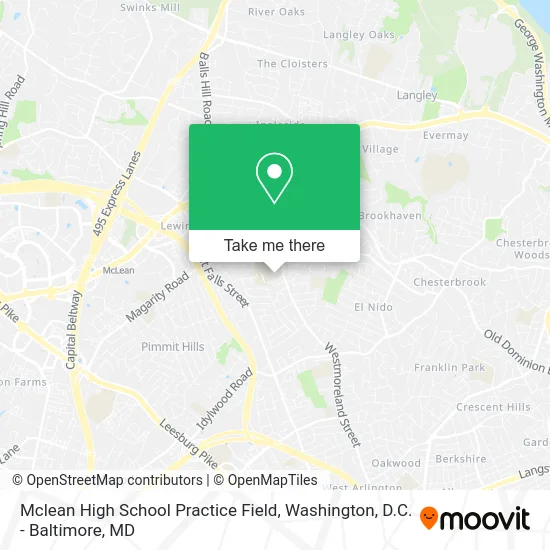 Mclean High School Practice Field map