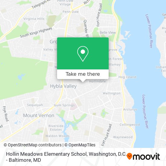 Mapa de Hollin Meadows Elementary School