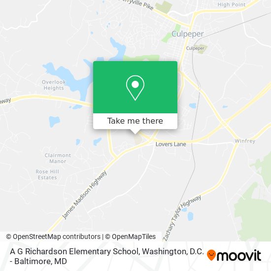 A G Richardson Elementary School map