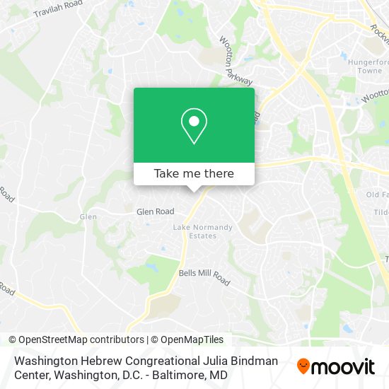 Washington Hebrew Congreational Julia Bindman Center map