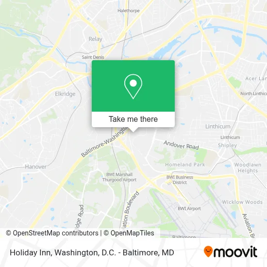 Holiday Inn map