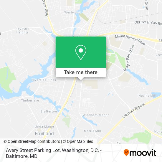 Mapa de Avery Street Parking Lot