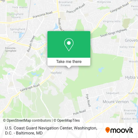 U.S. Coast Guard Navigation Center map