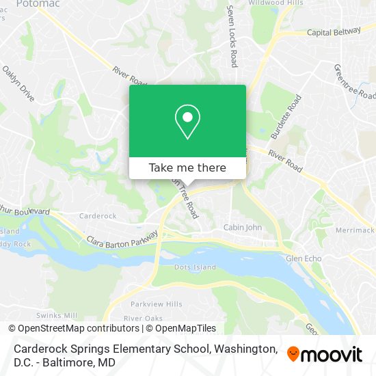 Carderock Springs Elementary School map