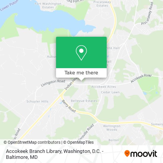 Accokeek Branch Library map