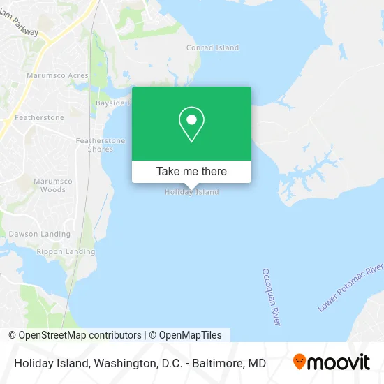 Holiday Island map