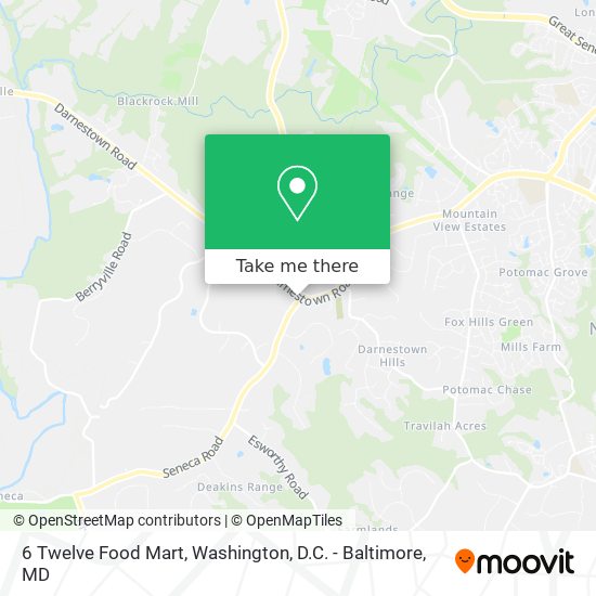 Mapa de 6 Twelve Food Mart