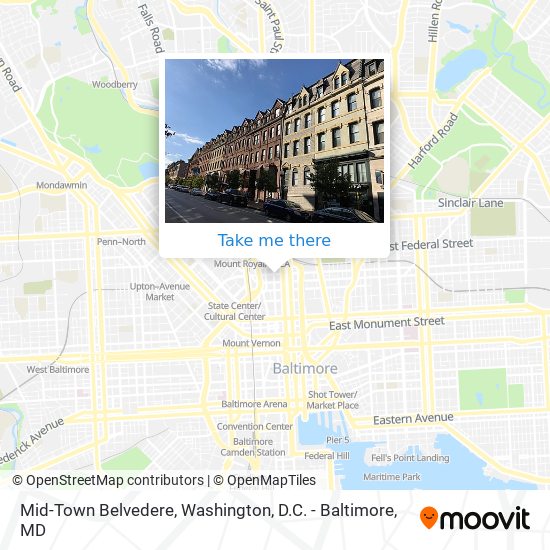Mid-Town Belvedere map