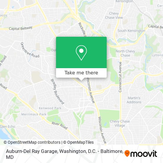 Auburn-Del Ray Garage map