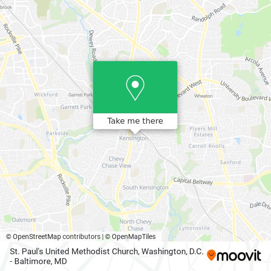 St. Paul's United Methodist Church map