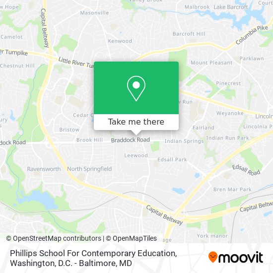 Phillips School For Contemporary Education map