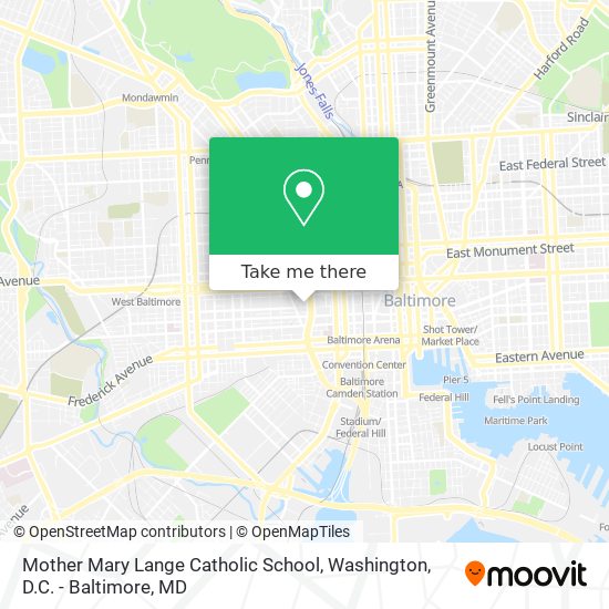 Mother Mary Lange Catholic School map