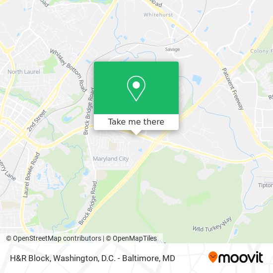 H&R Block map