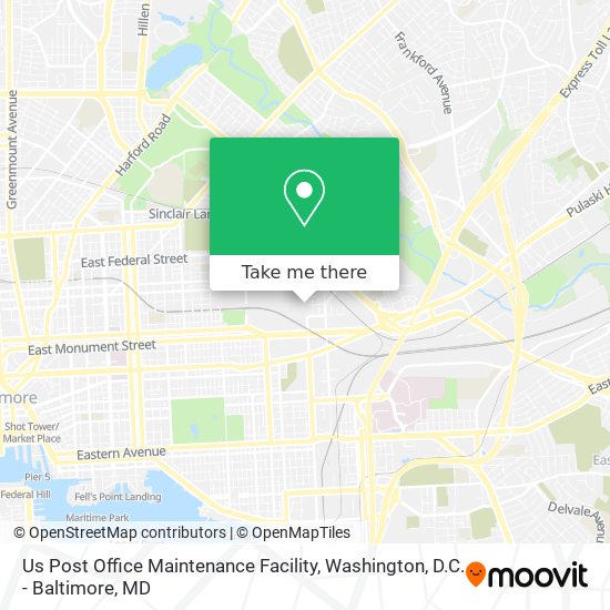 Us Post Office Maintenance Facility map