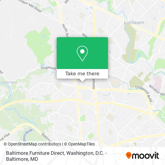 Baltimore Furniture Direct map