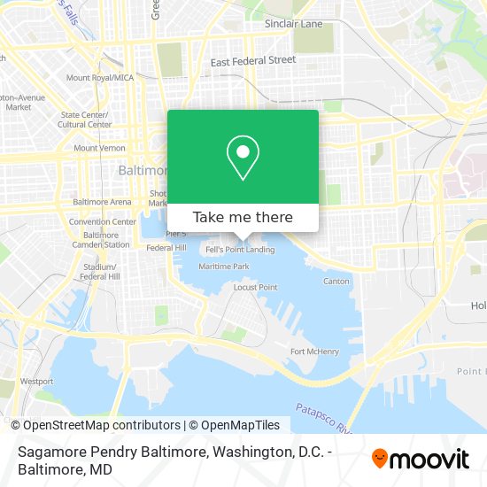 Sagamore Pendry Baltimore map