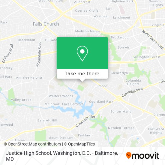 Mapa de Justice High School