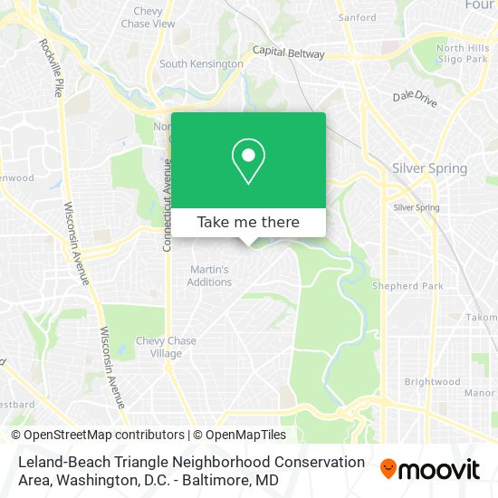 Mapa de Leland-Beach Triangle Neighborhood Conservation Area