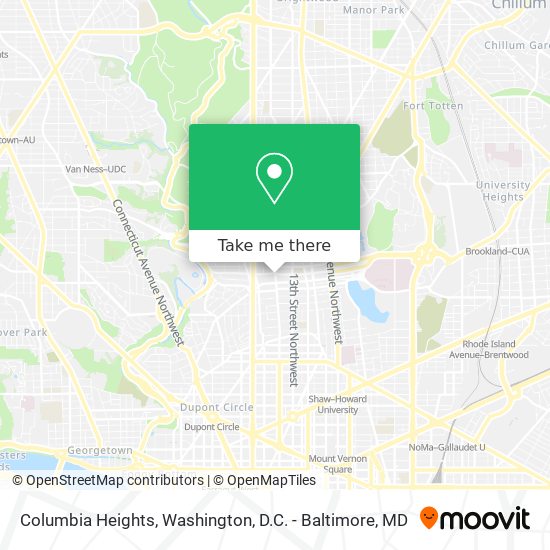 Mapa de Columbia Heights