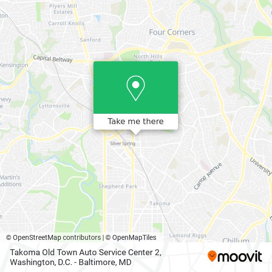 Mapa de Takoma Old Town Auto Service Center 2