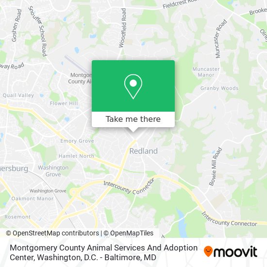 Montgomery County Animal Services And Adoption Center map