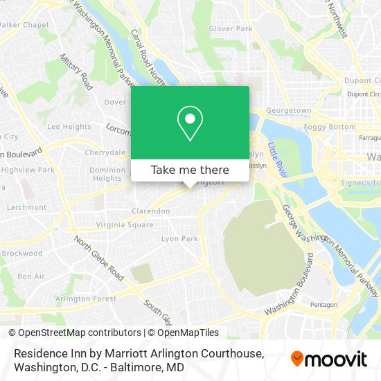 Residence Inn by Marriott Arlington Courthouse map