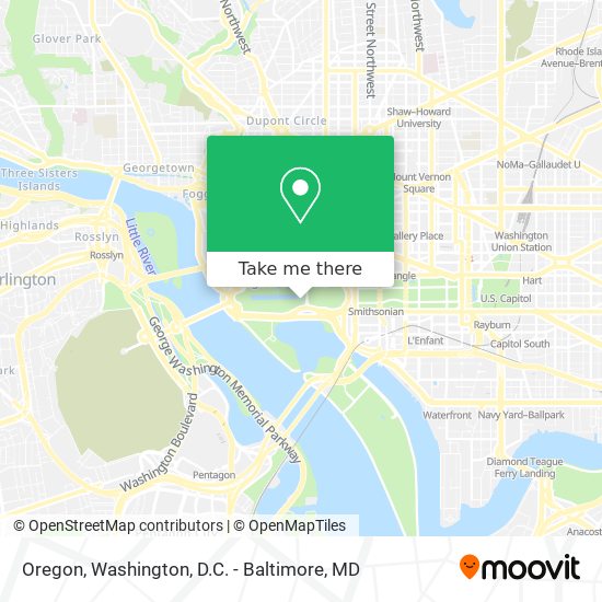 Mapa de Oregon