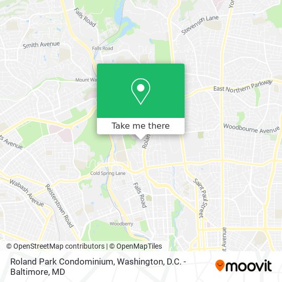 Roland Park Condominium map