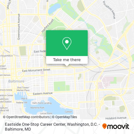 Mapa de Eastside One-Stop Career Center