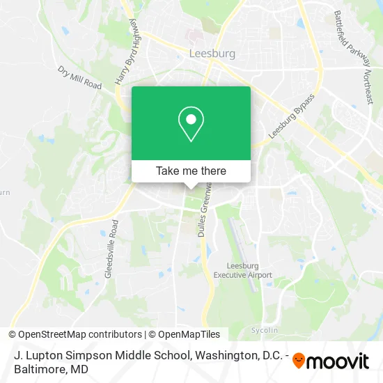 J. Lupton Simpson Middle School map