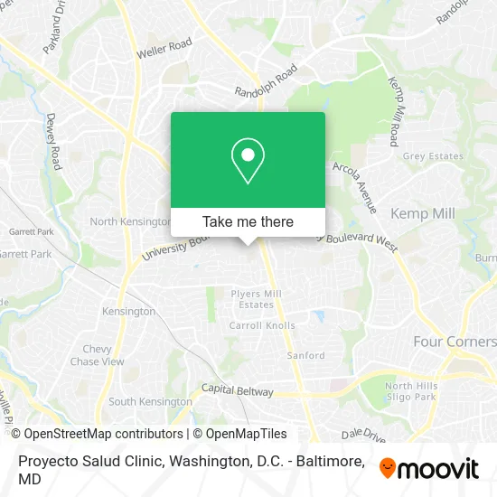 Proyecto Salud Clinic map