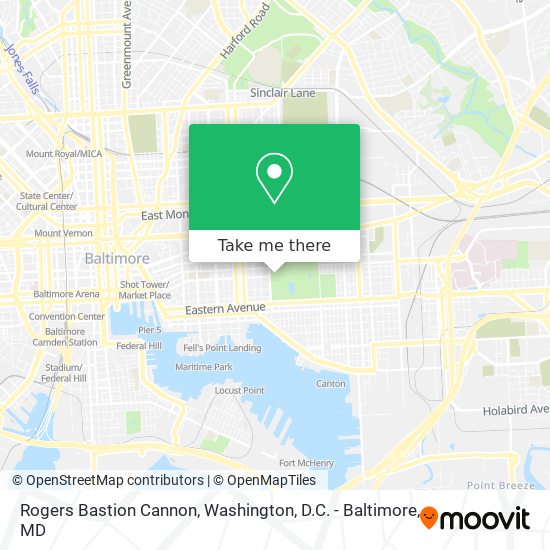 Mapa de Rogers Bastion Cannon