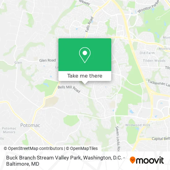 Buck Branch Stream Valley Park map