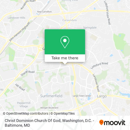 Mapa de Christ Dominion Church Of God