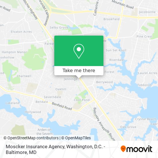 Mapa de Moscker Insurance Agency