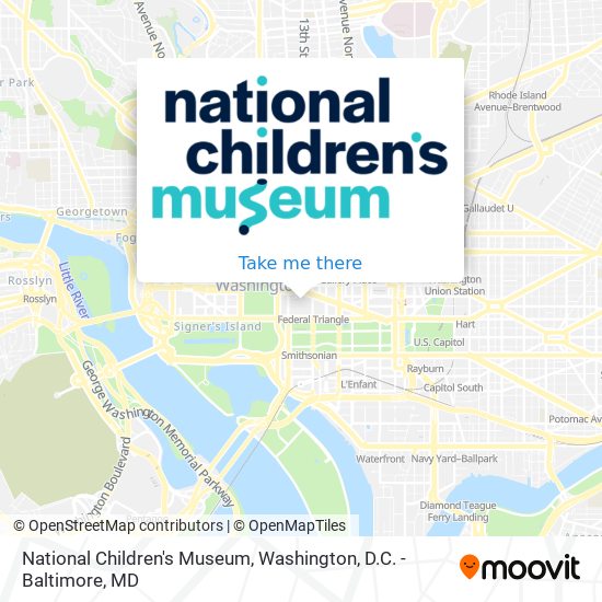 National Children's Museum map