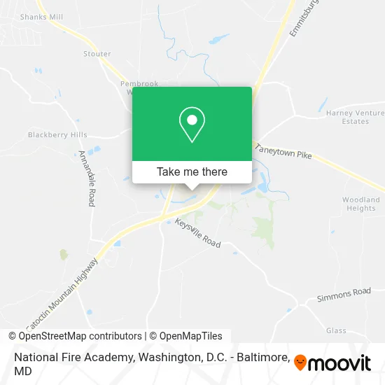 National Fire Academy map