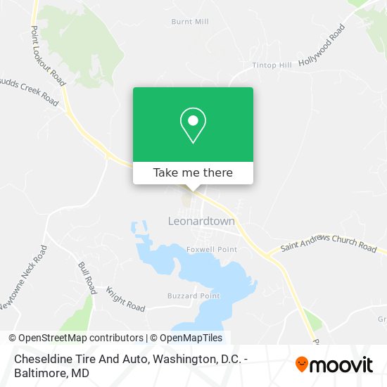 Cheseldine Tire And Auto map