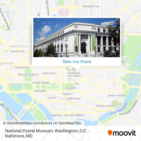 National Postal Museum map