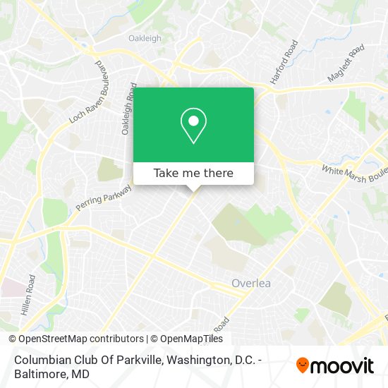 Columbian Club Of Parkville map