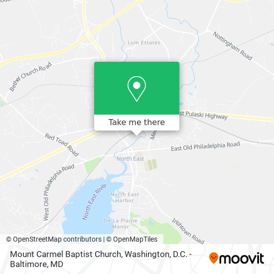 Mapa de Mount Carmel Baptist Church