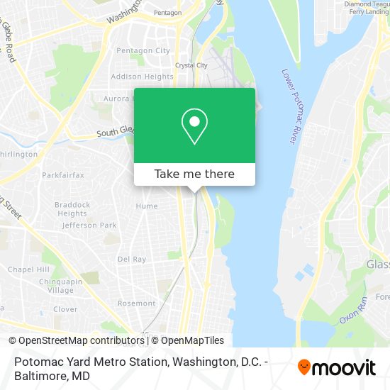 Potomac Yard Metro Station map