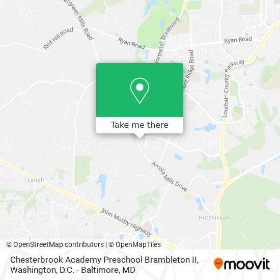Mapa de Chesterbrook Academy Preschool Brambleton II