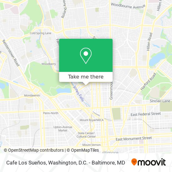 Mapa de Cafe Los Sueños