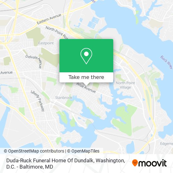 Duda-Ruck Funeral Home Of Dundalk map