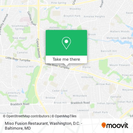 Miso Fusion Restaurant map