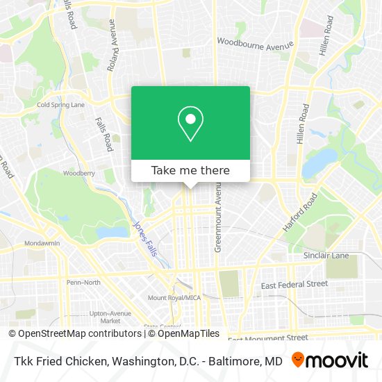 Mapa de Tkk Fried Chicken