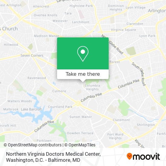 Northern Virginia Doctors Medical Center map