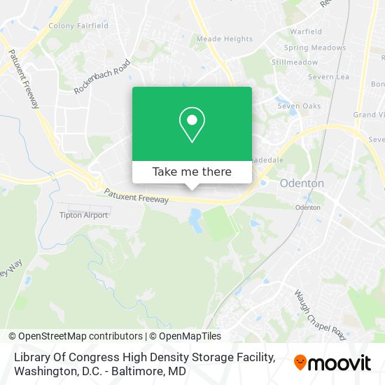 Library Of Congress High Density Storage Facility map